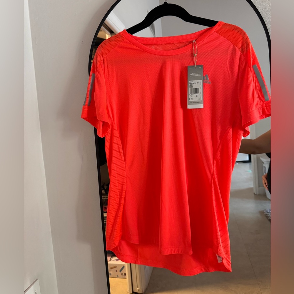 COPY - Adidas Orange Running Tee - Size L